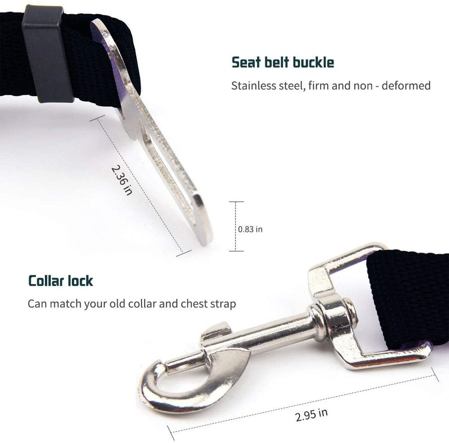 Adjustable Car Seat Belt for Dog Harness