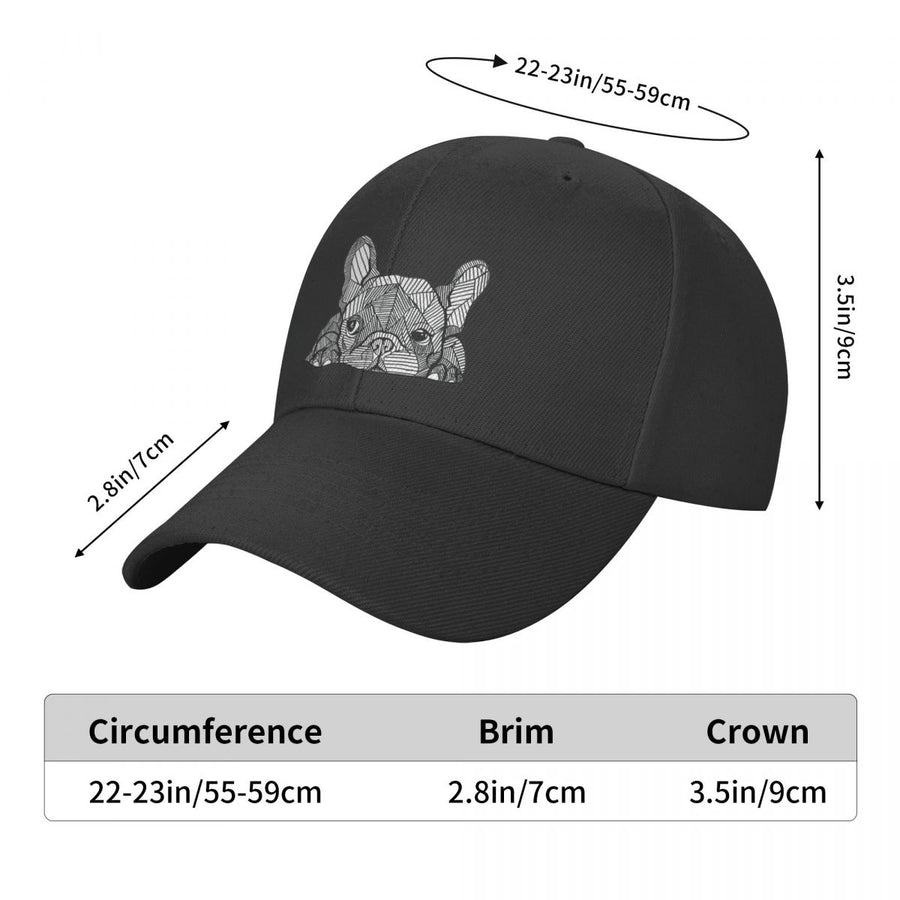 French Bulldog Zentangle Baseball Cap