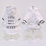 This Dog Loves Sleep Cozy Dog Bathrobe