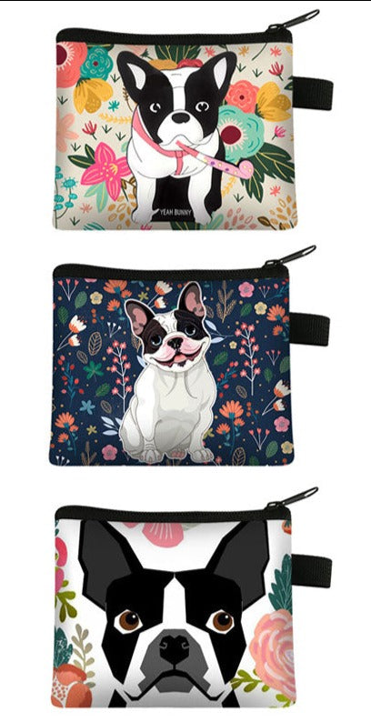 French Bulldog Zippered Coin Purse