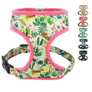 Bright Floral Print Nylon Dog Harness