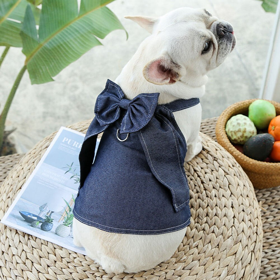 Pretty Dark Wash Denim Dog Dress