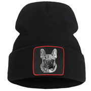 Word Art Frenchie Face Beanie Hat