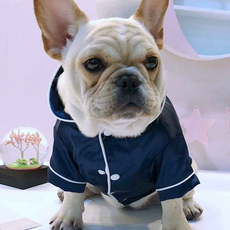 Luxury Silk Button-Front Dog Pajamas