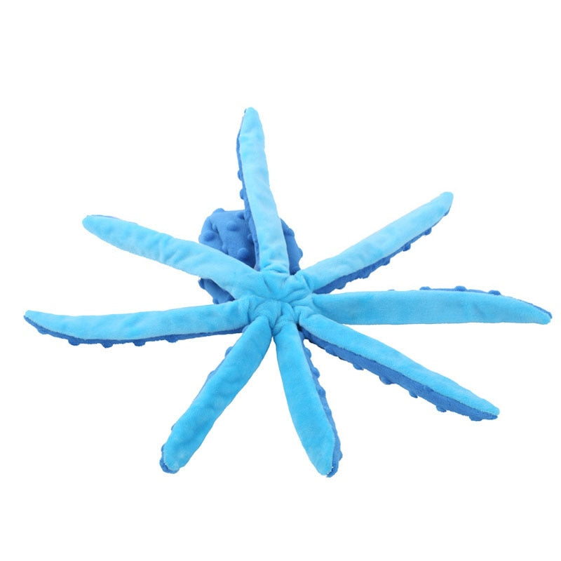 Cute Plush Octopus Interactive Dog Toy