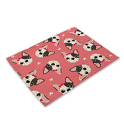 French Bulldog Printed Linen Placemat