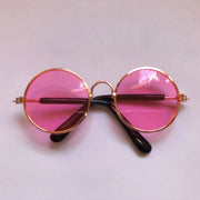 Retro Round Dog Sunglasses with Strap