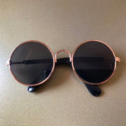 Retro Round Dog Sunglasses with Strap