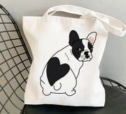 French Bulldog Portrait Canvas Tote Bag