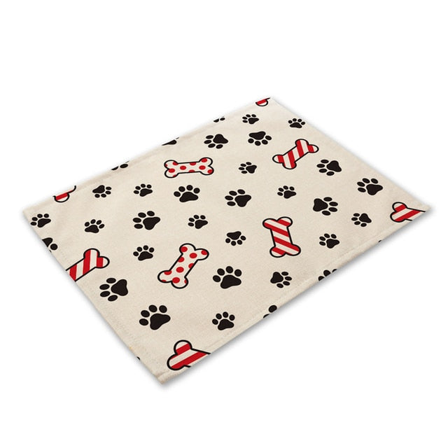 French Bulldog Printed Linen Placemat