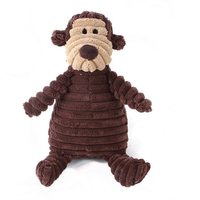 Assorted Animals Corduroy Stuffed Dog Toy