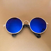 Retro Round Dog Sunglasses with Strap