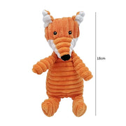 Assorted Animals Corduroy Stuffed Dog Toy