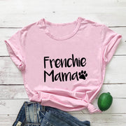 Frenchie Mama Paw Print Women's T-Shirt