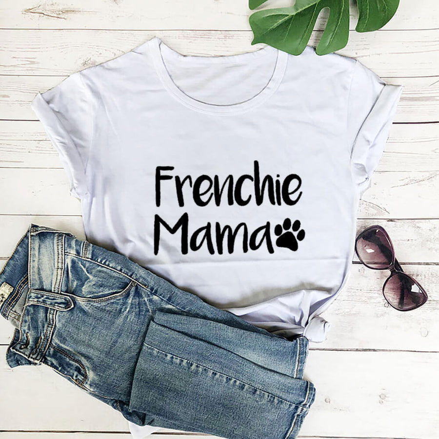 Frenchie Mama Paw Print Women's T-Shirt