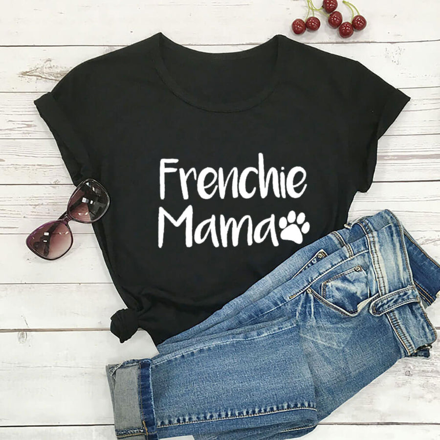 Frenchie Mama Paw Print Women's T-Shirt