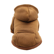 Comfy Single Color Dog Hoodie with Pocket