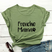 Frenchie Mama Paw Print Women's T-Shirt