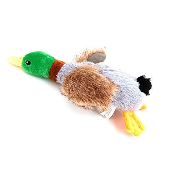 Plush Squeaky Mallard Duck Dog Toy