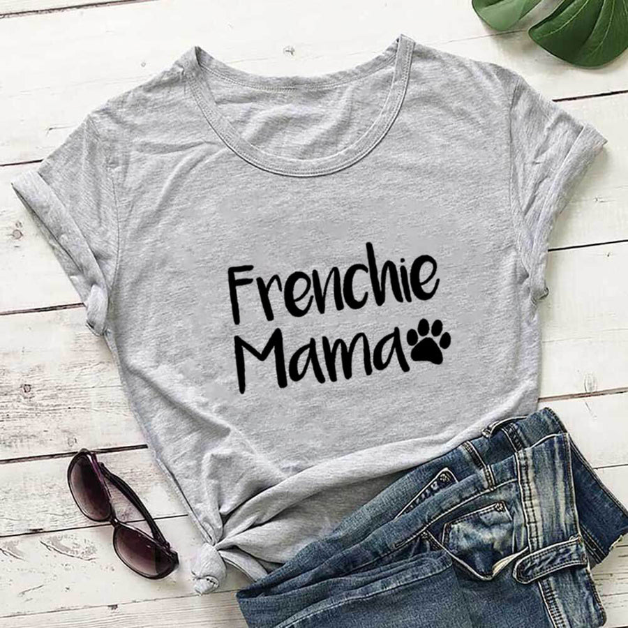 Frenchie Mama Paw Print Women's T-Shirt