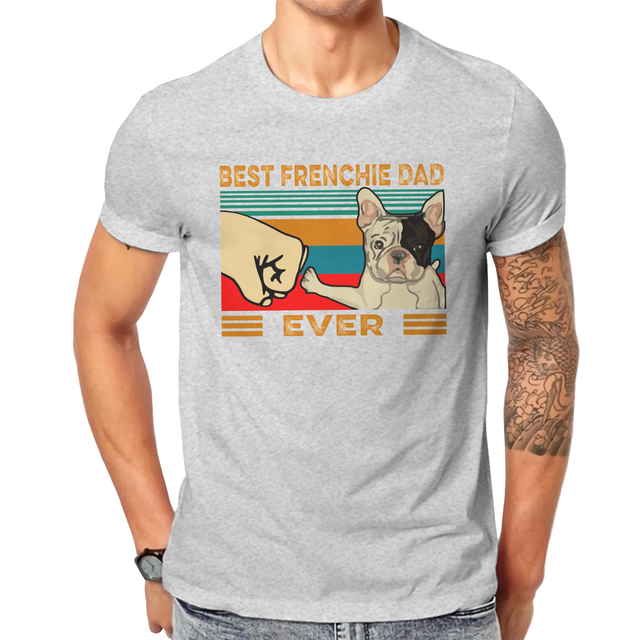 Best Frenchie Dad Ever     Men's T-Shirt