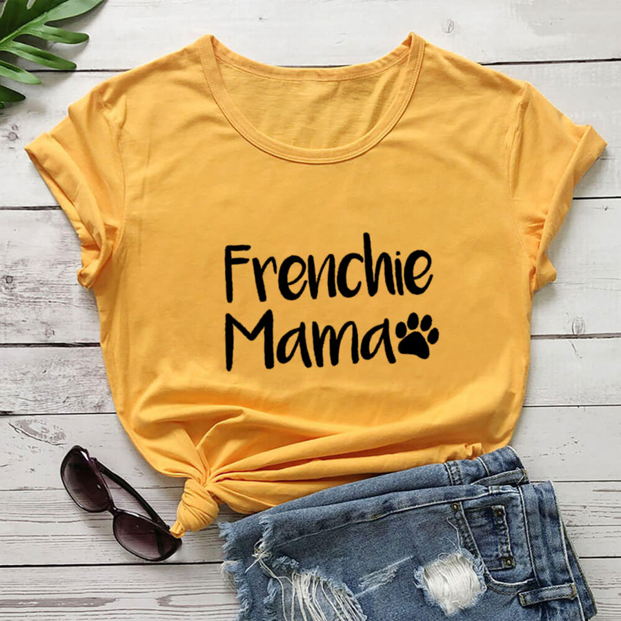 Frenchie Mama Paw Print Women's T-Shirt