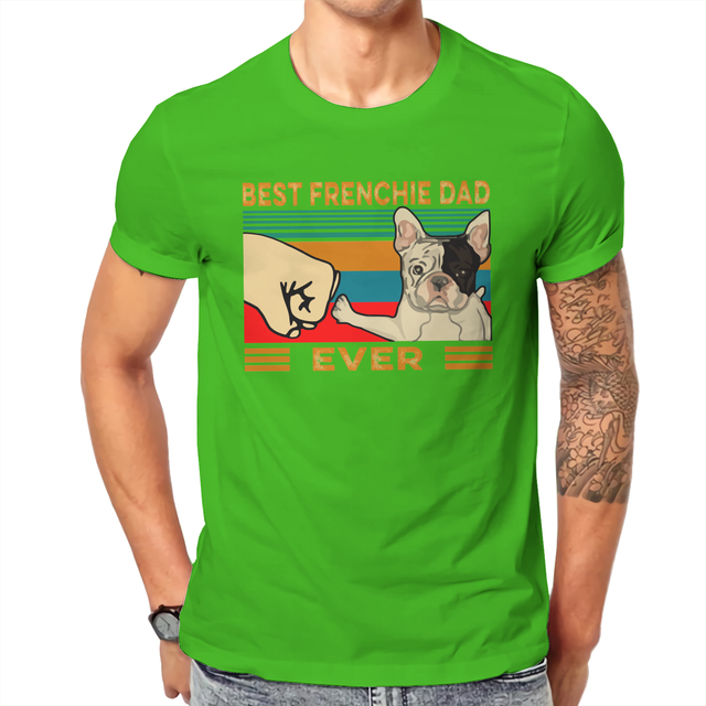 Best Frenchie Dad Ever     Men's T-Shirt