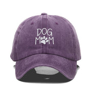 Dog Mom Paw Print Vintage Baseball Cap