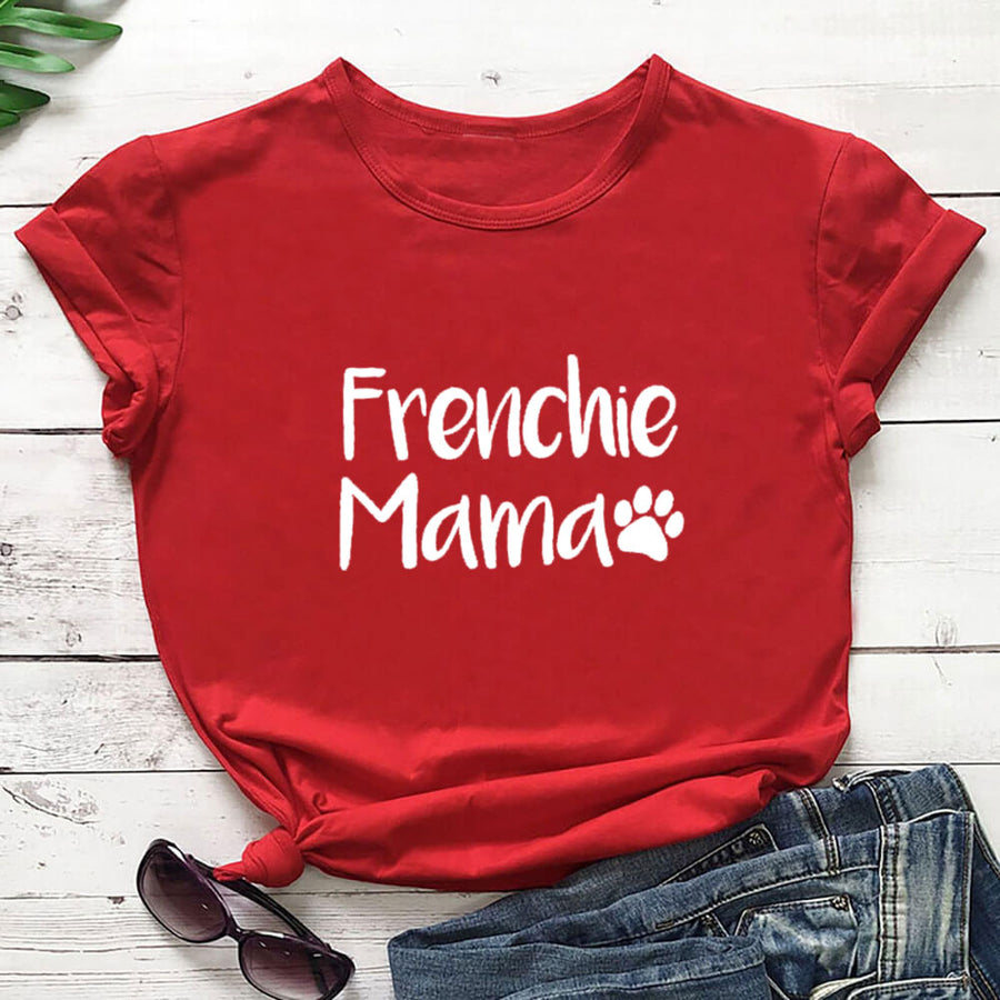 Frenchie Mama Paw Print Women's T-Shirt