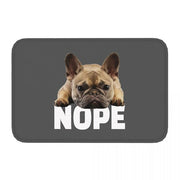 NOPE French Bulldog Non-Slip Doormat