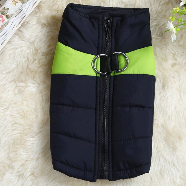 Waterproof Color Block Dog Puffer Vest