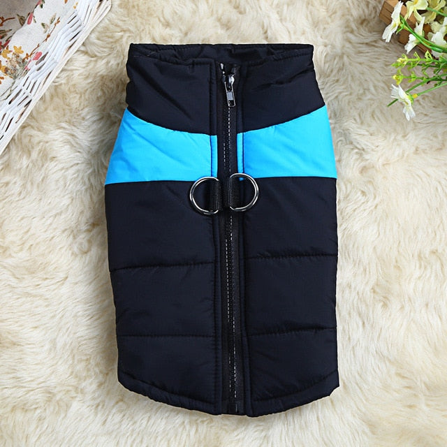 Waterproof Color Block Dog Puffer Vest