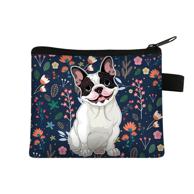 French Bulldog Zippered Coin Purse