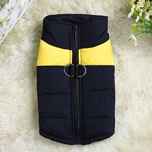 Waterproof Color Block Dog Puffer Vest